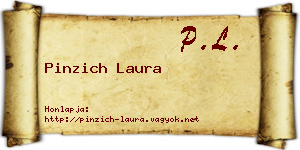 Pinzich Laura névjegykártya